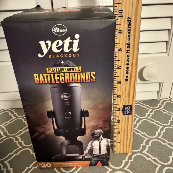 NEW Blue Yeti Blackout Microphone USB Game Streaming Mic Logitech Open Box - Picture 9 of 12